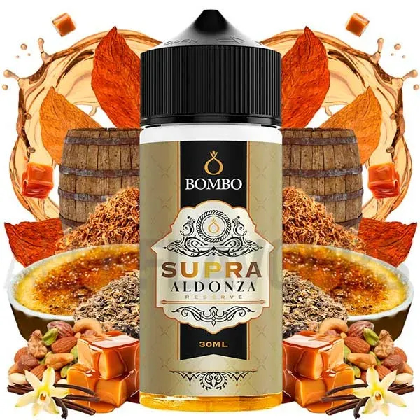 Aroma longill Supra Aldonza Reserva 30 ml Bombo con sabor a tabaco dulce Aroma longill Supra Aldonza Reserva 30 ml Bombo con sabor a tabaco dulce