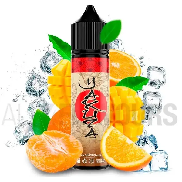 Aroma Yakuza 16 ml Oil4vap con exquisito mango y naranja con un toque fresco. Aroma Yakuza 16 ml Oil4vap con exquisito mango y naranja con un toque fresco.