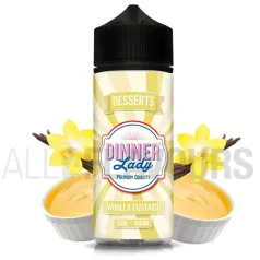 Aroma Vanilla Custard 30 ml Dinner Lady con sabor a crema de vainilla.