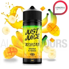 Aroma Banana Mango 24 ml Just Juice sabor a mango y plátano