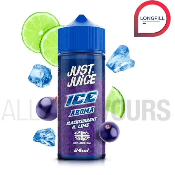 Aroma Blackcurrant lime Ice 24 ml Just Juice sabor grosella con lima frescos