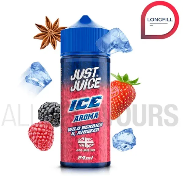 Aroma Wild Berries Aniseed 24 ml Just Juice con frutos rojos y anís