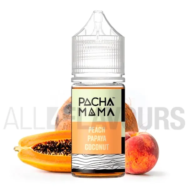 aroma vapeo para hacer tu alquimia con sabor frutal Peach Papaya Coconut Cream 30 ml Pachamama