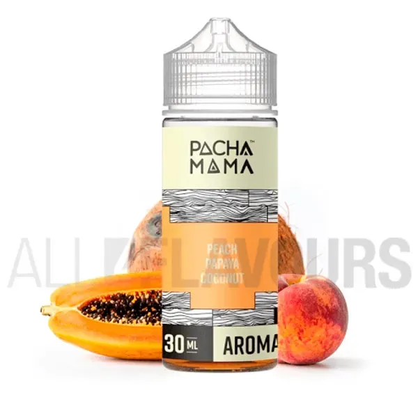 Aroma Peach Papaya Coconut 30 ml Pachamama sabor frutal tropical