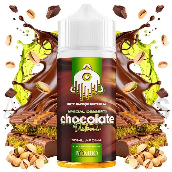 Aroma Chocolate Dubai 30 ml Atemporal by The Mind Flayer sabor a chocolate con pistacho Aroma Chocolate Dubai 30 ml Atemporal by The Mind Flayer sabor a chocolate con pistacho