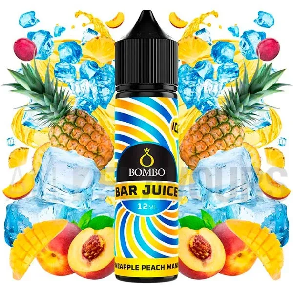 Aroma longfill Pineapple Peach Mango Ice 12 ml Bombo Bar Juice con sabor tropical