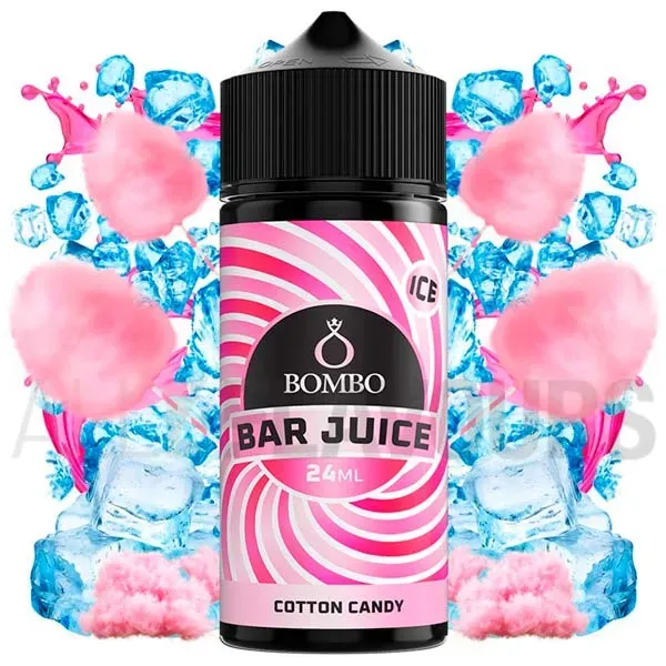 Aroma longfill Cotton Candy Ice 24 ml Bombo Bar Juice con sabor a algodón de azúcar.