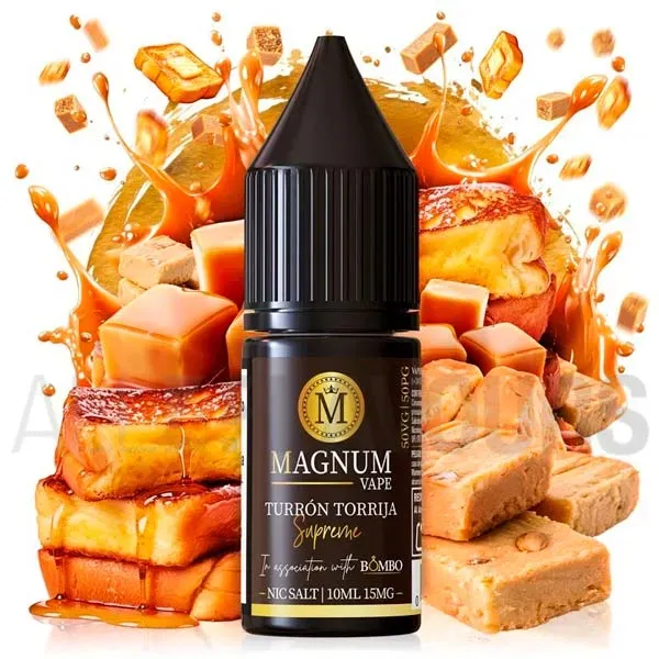 sales de nicotina Turrón Torrija Supreme 10 ml Magnum vape con sabor dulce intenso.