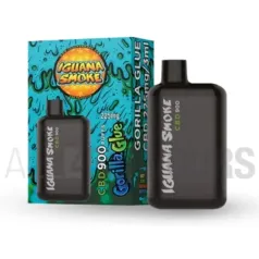 Pod desechable CBD Gorilla Glue Iguana Smokes con sabor a la variedad de marihuana Gorilla Glue
