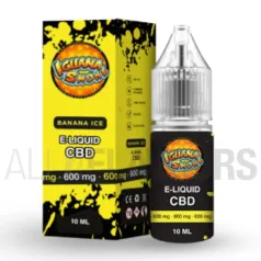 Liquido CBD Banana Ice Isolate Iguana Smoke sabor a plátano con frescor