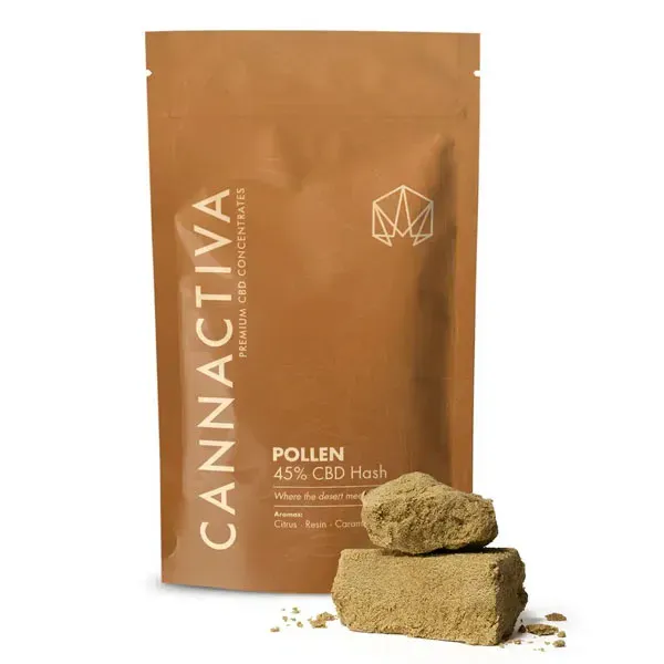 Hash Pollen 45% CBD Cannactiva embalaje