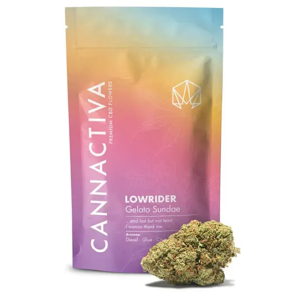 Lowrider Gelato Sundae CBD Cannactiva embalaje