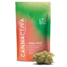 Ninja Fruit Strawberry Kush x Watermelon CBD Cannactiva embalaje de calidad