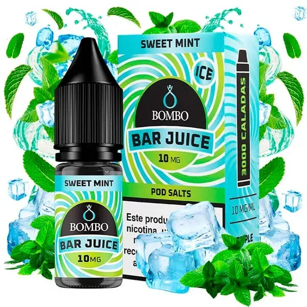 Sales de nicotina Sweet Mint 10 ml Bombo Bar Juice sabor a menta