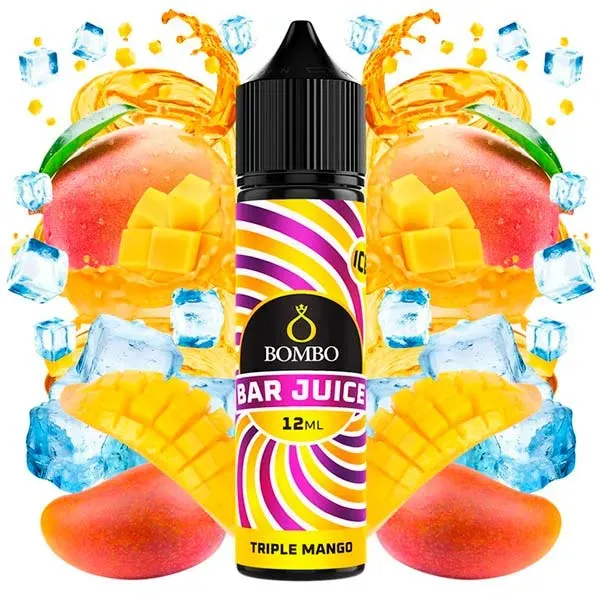 Aroma Triple Mango Ice 12 ml Bombo Bar Juice sabor a mango dulce y fresco.