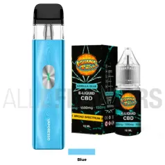 Pack Vaper + Líquidos CBD Broad Spectrum azul