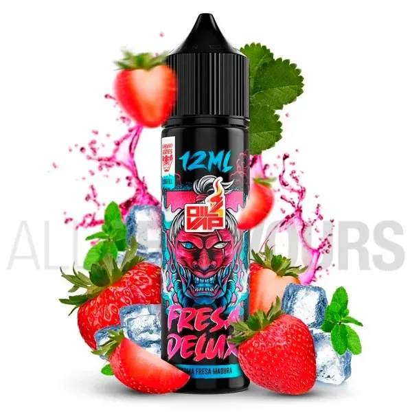Aroma Fresa Deluxe 12 ml Kabuki Oil4vap con sabor a fresa fresca