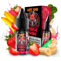 Sales de nicotina Fresana 10 ml Kabuki Series Oil4vap sabor a fresa y plátano con frescor