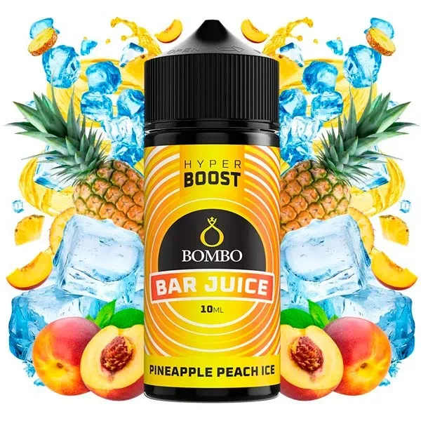Aroma Pineapple Peach Ice 10 ml Bombo Bar Juice Hyper Boost sabor tropical