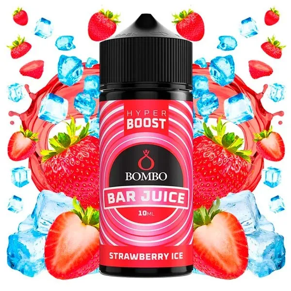 Aroma Strawberry Ice 10 ml Bombo Bar Juice Hyper Boost sabor a fresas