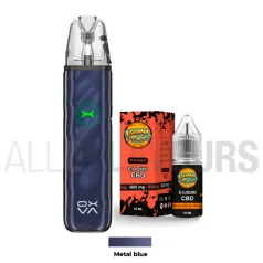 Pack Vaper Oxva + Líquido CBD Isolate 600 MG Metal blue