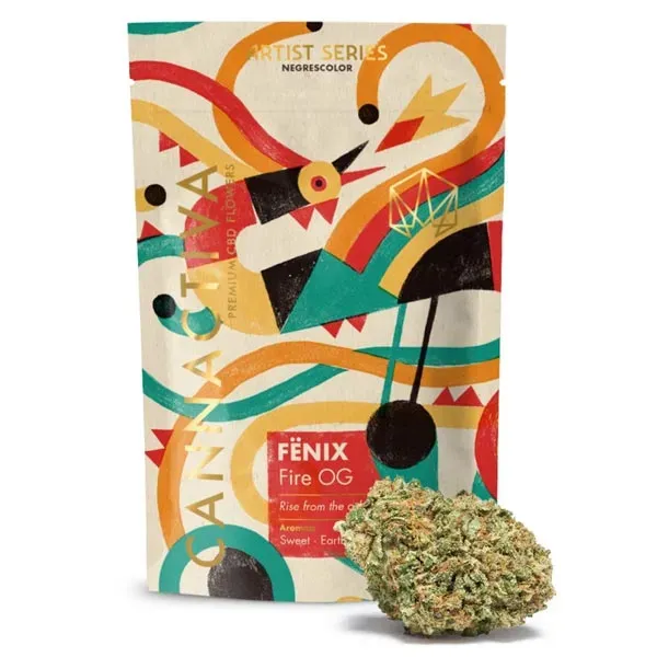 Fenix Fire OG CBD Cannactiva packaging