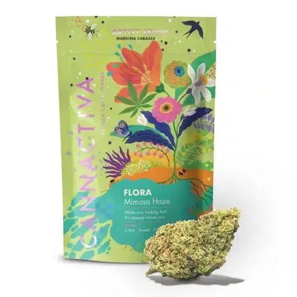 Flora MImosa Haze CBD Cannactiva packaging