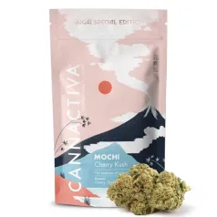 Mochi Cherry Kush CBD Cannactiva packaging