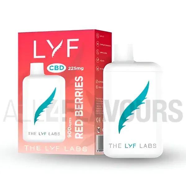 Pod desechable Pocket cbd Red Berries 225 mg Lyf sabor a frutos rojos