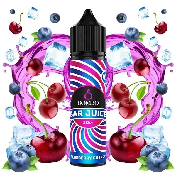 Aroma Blueberry Cherry 10 ml Bombo Bar Juice sabor a cereza y arándanos con efecto frío Aroma Blueberry Cherry 10 ml Bombo Bar Juice sabor a cereza y arándanos con efecto frío