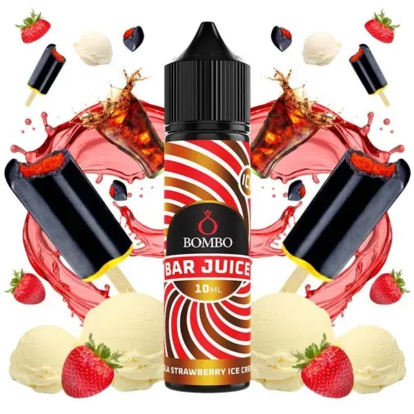 Aroma Cola Strawberry Ice Cream 10 ml Bombo Bar Juice sabor helado Drácula Aroma Cola Strawberry Ice Cream 10 ml Bombo Bar Juice sabor helado Drácula