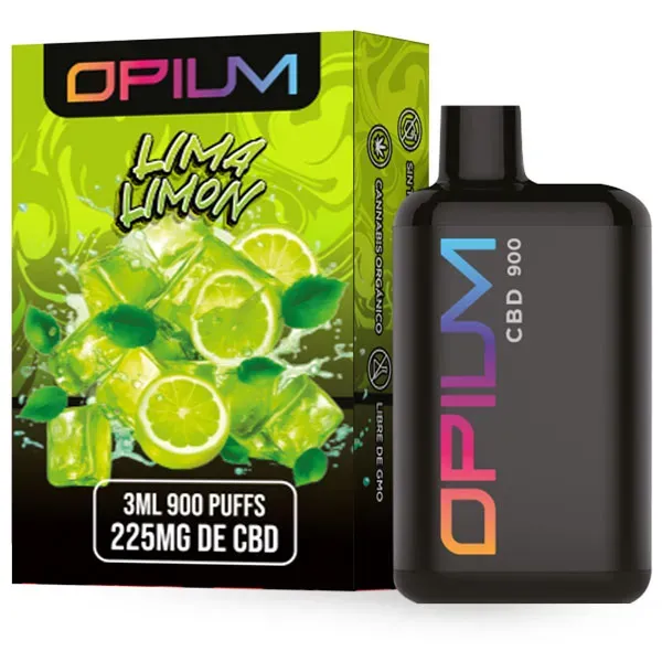 Vaper Desechable CBD Lima Limón 3 ml Opium