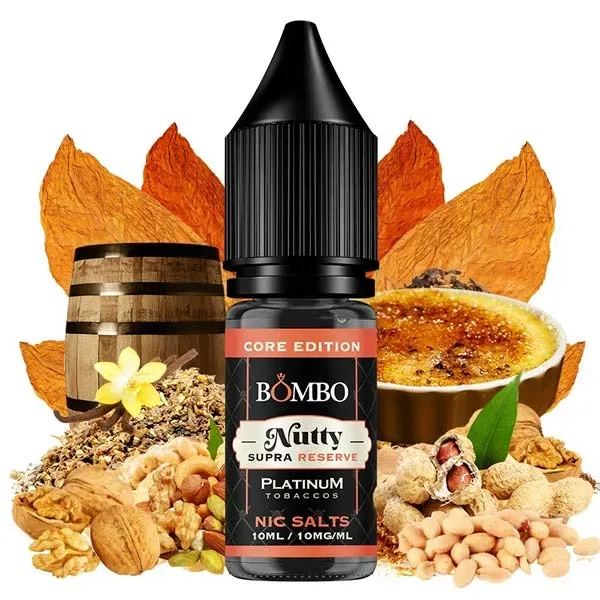 Líquido sales de nicotina Bombo tabaquil con deliciosas notas dulces y frutos secos