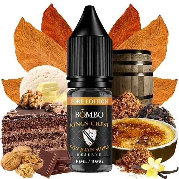 Líquido sales nicotina con sabor tabaco dulce Don Juan Supra Reserve 10 ml Kings Crest & Bombo