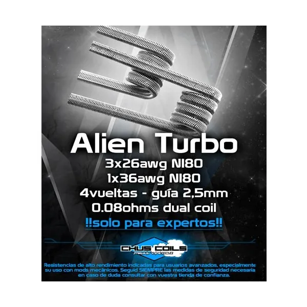 resistencias artesanales Resistencias Alien Turbo Chus Coils resistencias artesanales Resistencias Alien Turbo Chus Coils