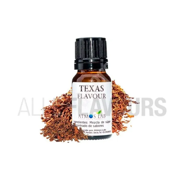 aroma para hacer alquimia Texas 10 ml Atmos Lab con sabor a tabaco