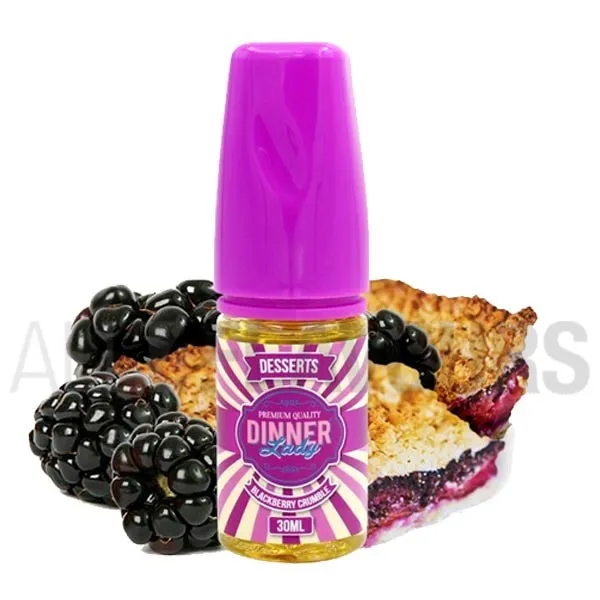 aroma vapeo sabor pastel dulce sin nicotina Blackberry Crumble 30 ml Dinner Lady aroma vapeo sabor pastel dulce sin nicotina Blackberry Crumble 30 ml Dinner Lady