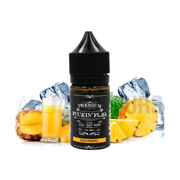 aroma vapeo sin nicotina Freezy Pineapple 30ml Fcukin Flava con sabor jugo de piña y frescor