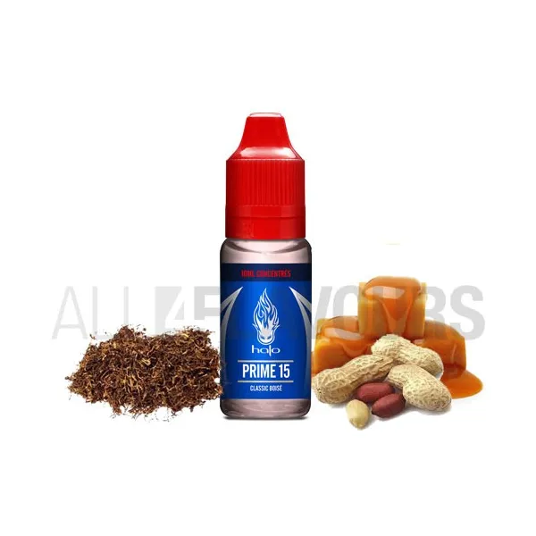 aroma vapeo sabor tabaco con frutos secos Prime 15 10 ml Halo