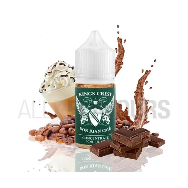 Aroma vapeo 30 ml don juan cafe de la marca americana Kings Crest