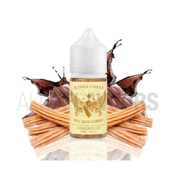 Aroma vapeo 30 ml don juan churros de la marca americana Kings Crest