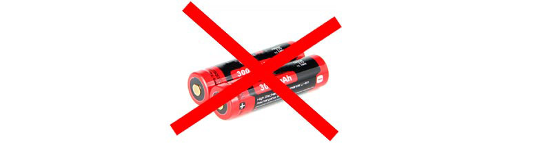 Batería falsa 18650