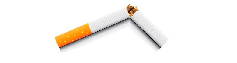 Cigarro roto dejar de fumar