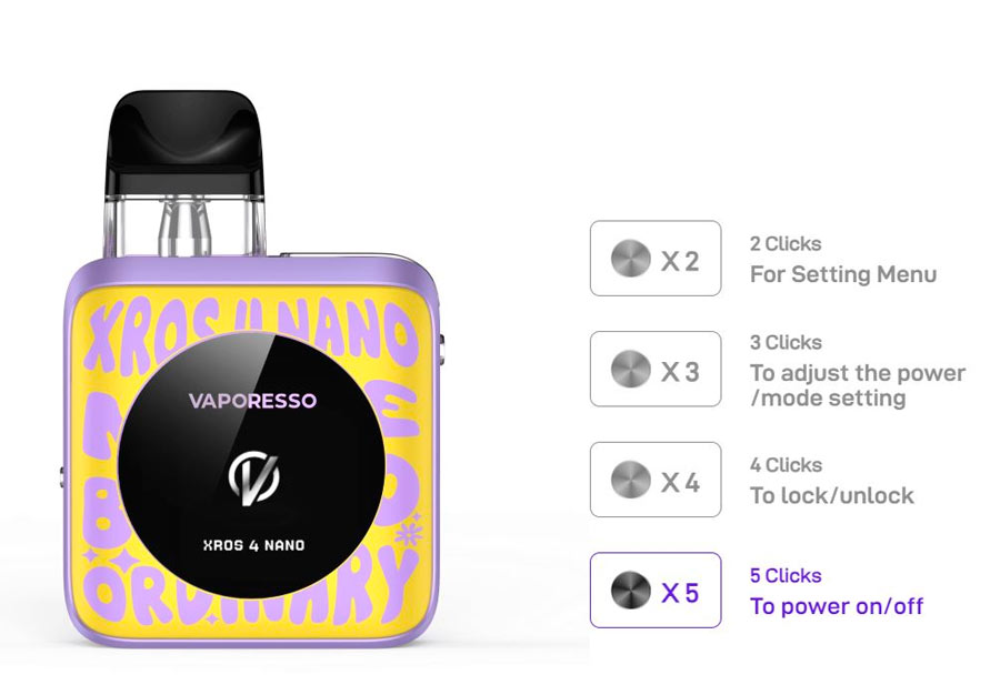 Xros nano 4 funcionalidades